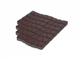  Тротуарная плитка Stellard Классико 60 мм Бордовый: внешний вид