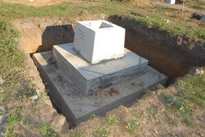 Фундамент стаканного типа: внешний вид