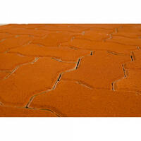  Тротуарная плитка Braer Волна 80 мм Красный: внешний вид